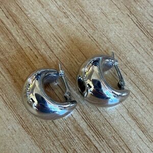 Sterling Silver 1/2” Hoop Earrings